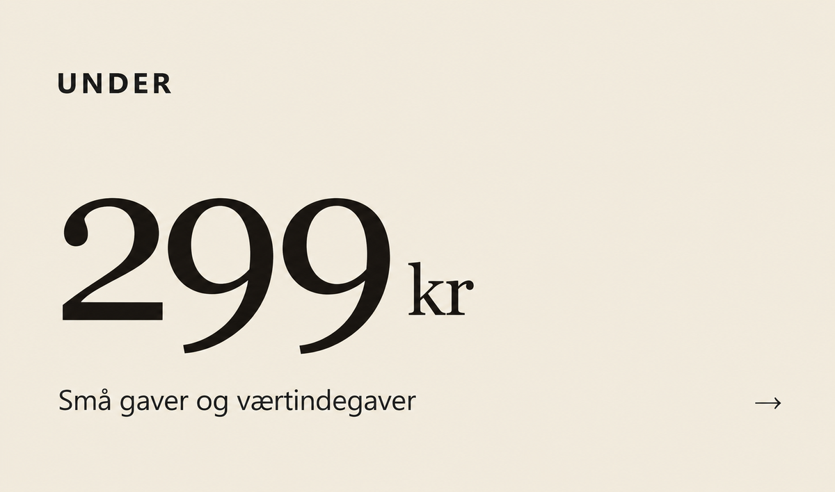 Små gaver og værtindegaver →