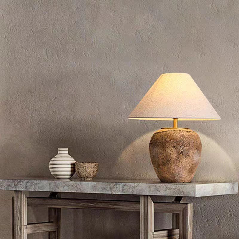 Keramisk bordlampe