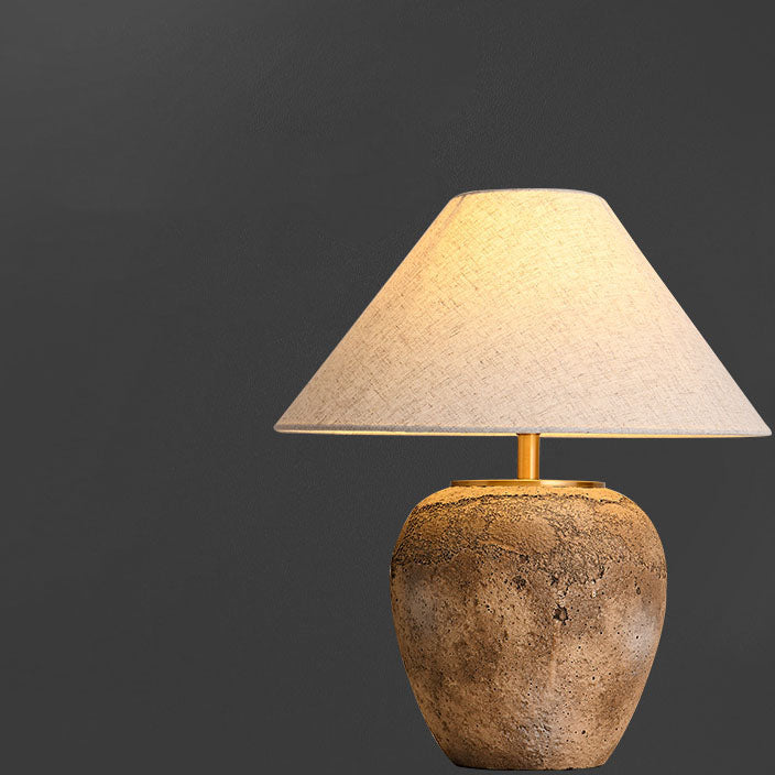 Keramisk bordlampe
