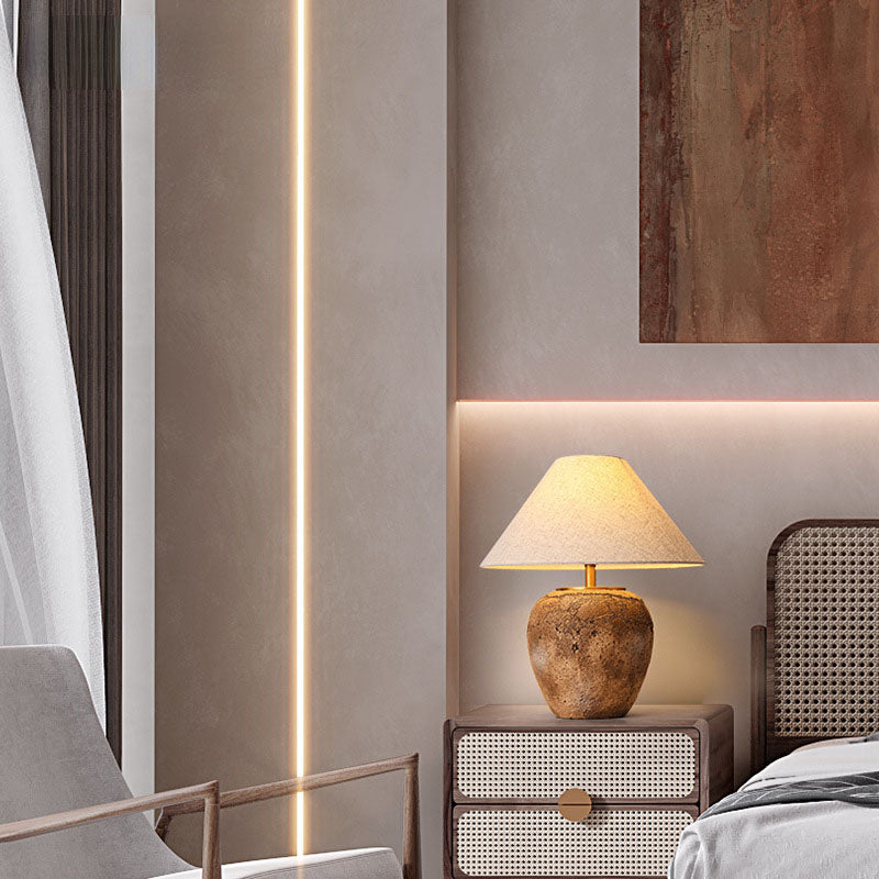 Keramisk bordlampe