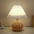 Rattan bordlampe