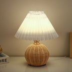 Rattan bordlampe