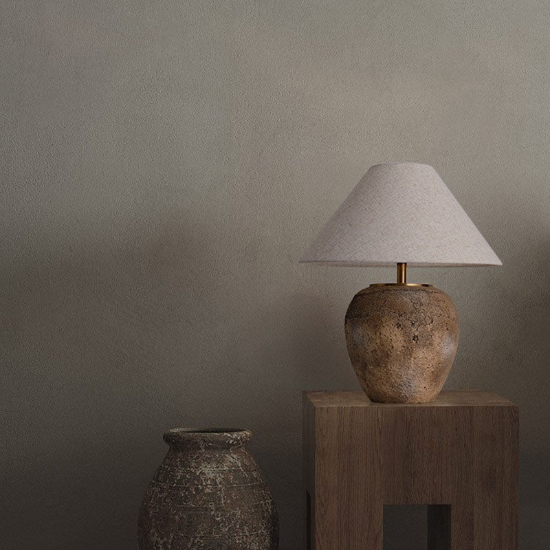 Keramisk bordlampe