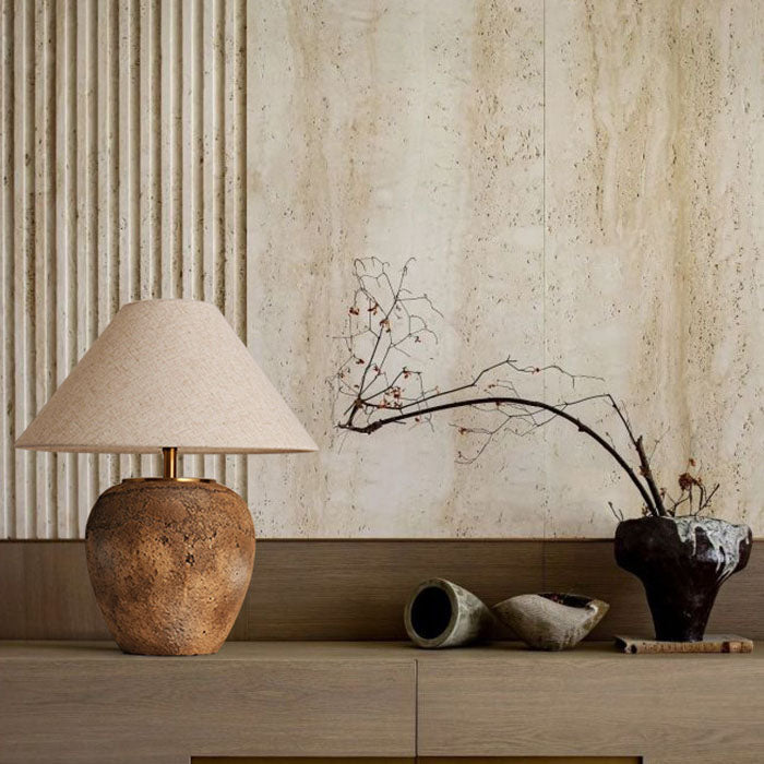 Keramisk bordlampe