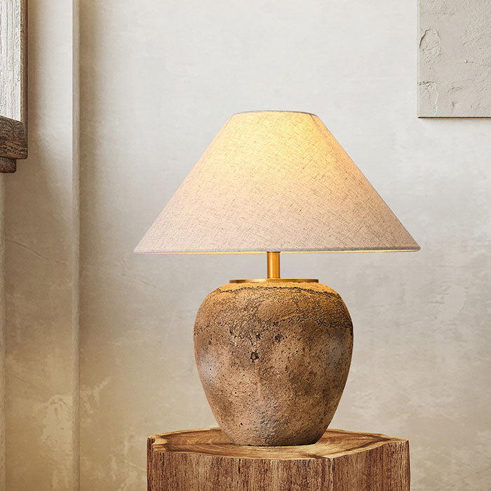 Keramisk bordlampe