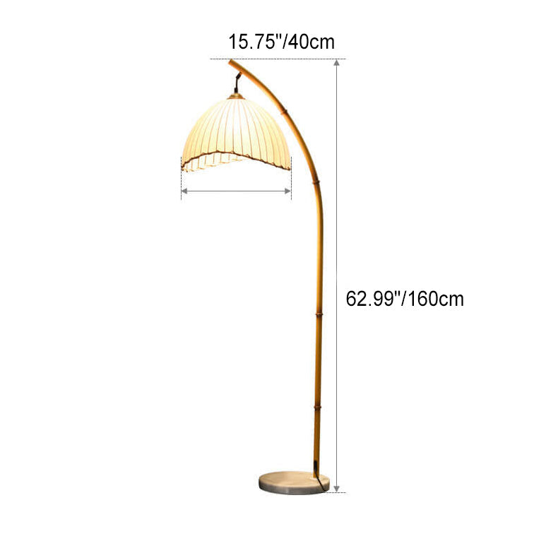 Bambus gulvlampe
