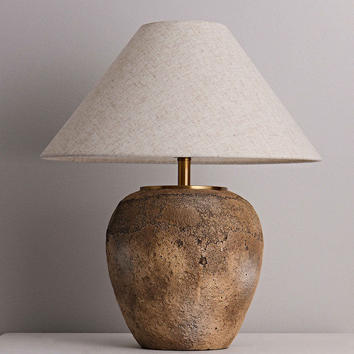 Keramisk bordlampe