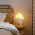 Rattan bordlampe