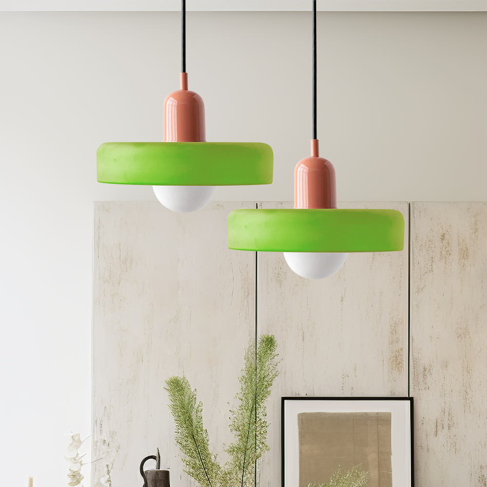 BAUHAUS – Pendellampe Glas Farvet