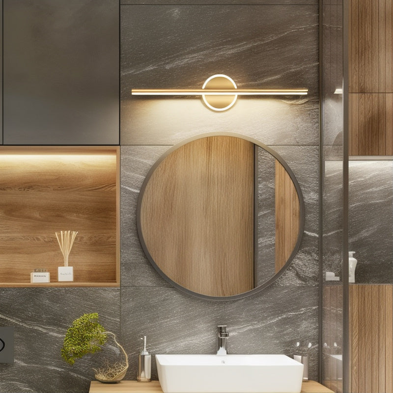 GLEAMNOVA – LED Væglampe Sort/Guld