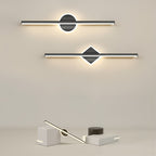 GLEAMNOVA – LED Væglampe Sort/Guld
