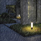 Moderne udendørslampe