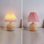 Rattan bordlampe