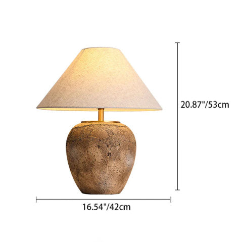 Keramisk bordlampe