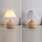 Rattan bordlampe
