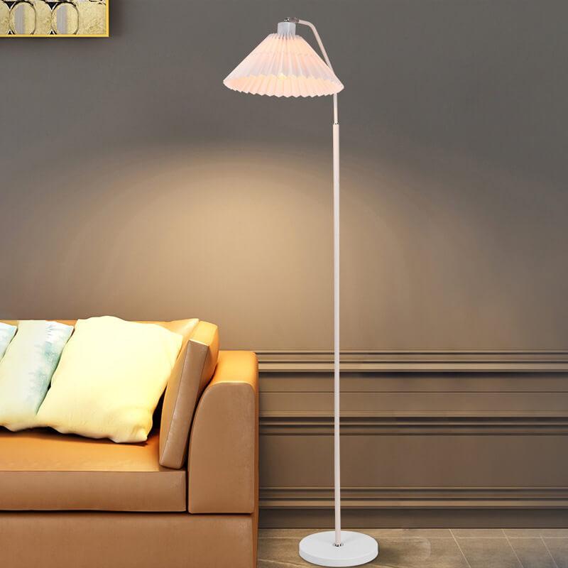 Plisseret gulvlampe