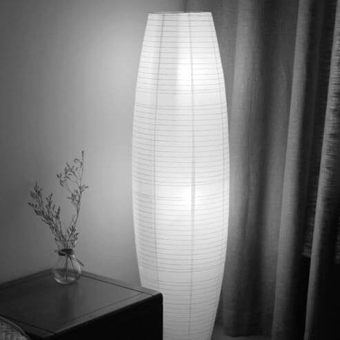 Rispapir gulvlampe