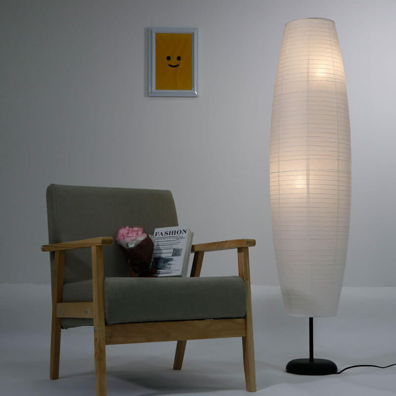 Rispapir gulvlampe