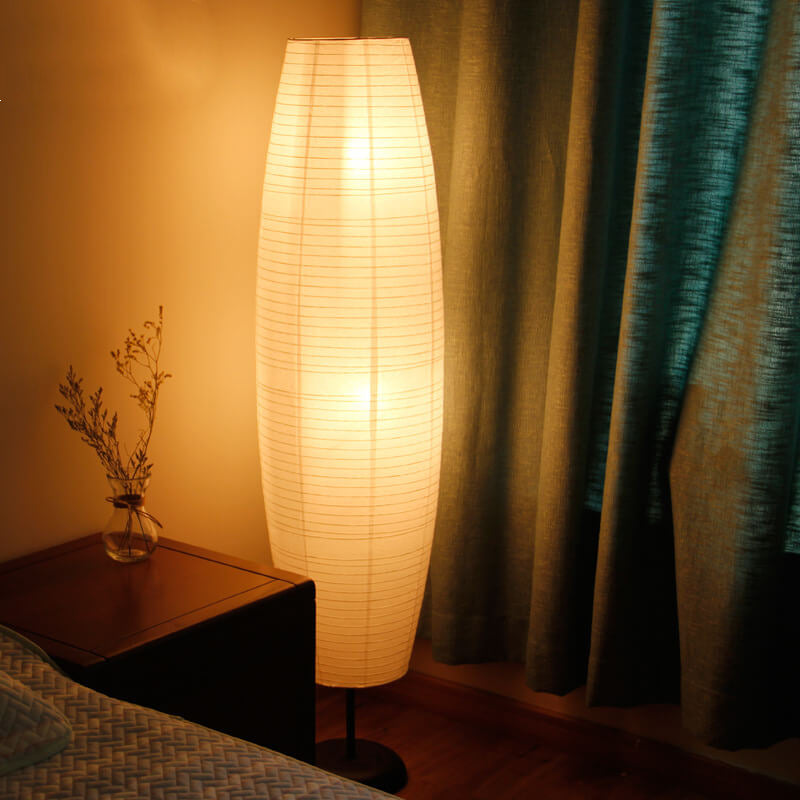 Rispapir gulvlampe