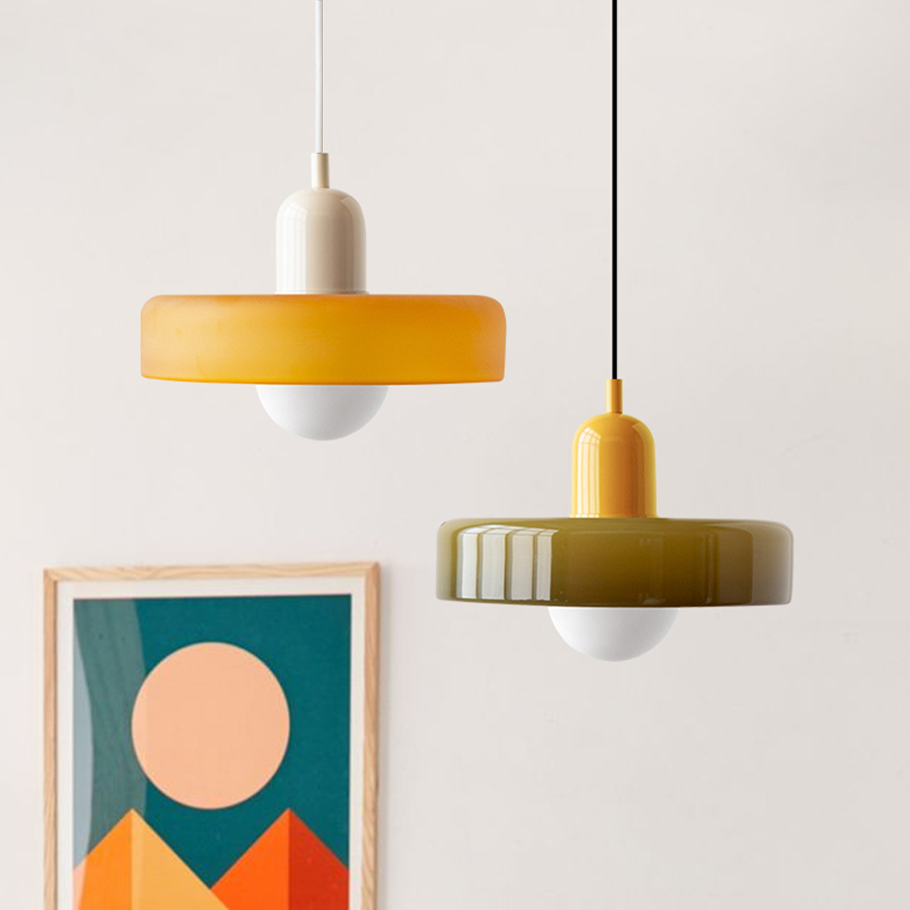 BAUHAUS – Pendellampe Glas Farvet