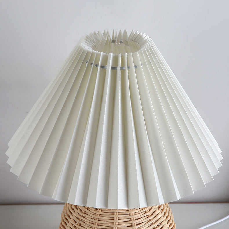 Rattan bordlampe