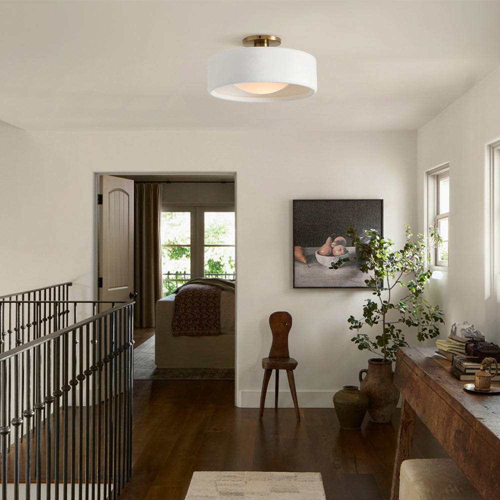 Porcelæns loftlampe
