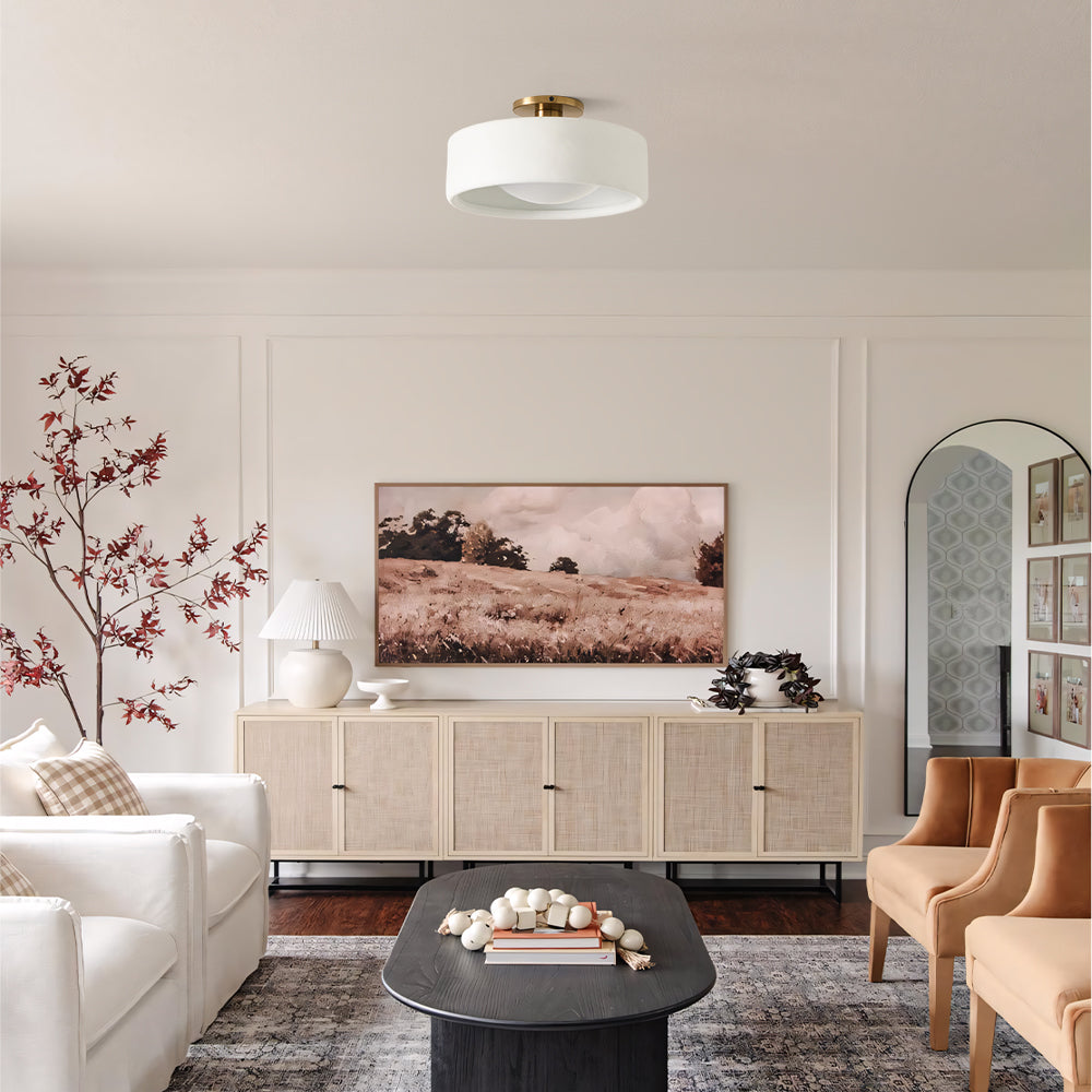 Porcelæns loftlampe