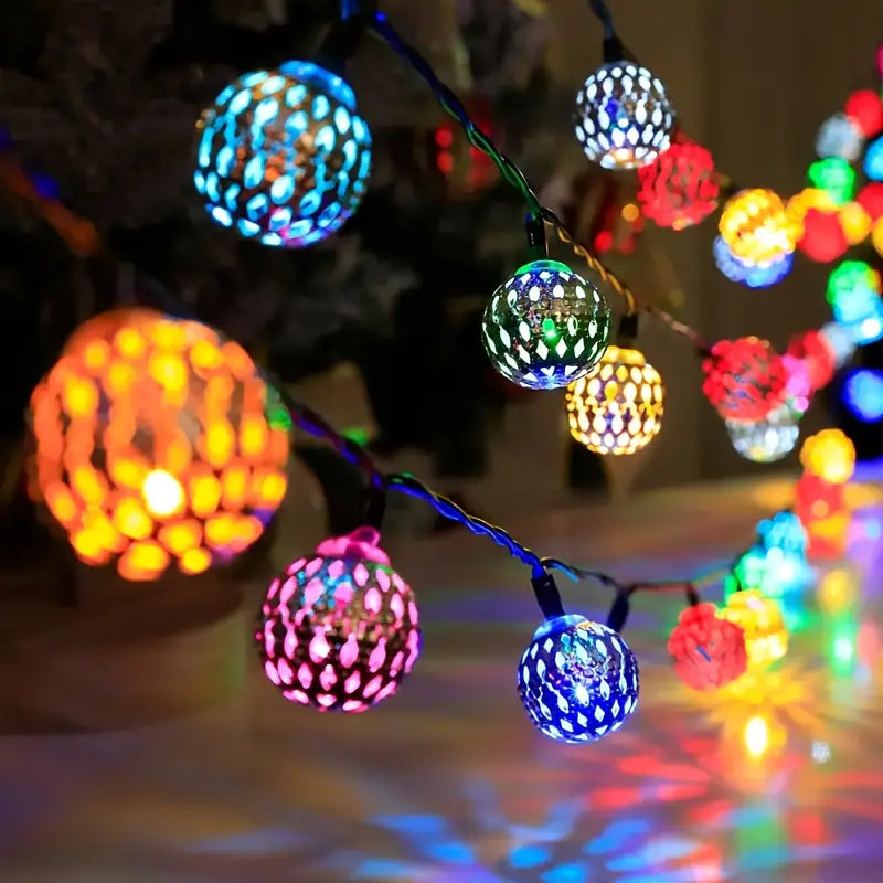 MARRAKESH – LED Lyskæde Metalkugler