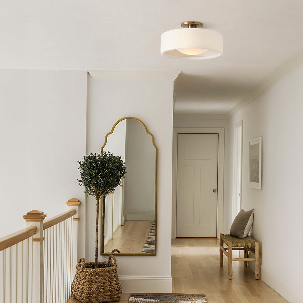 Porcelæns loftlampe