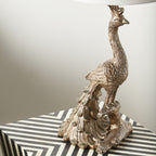 Påfugle bordlampe
