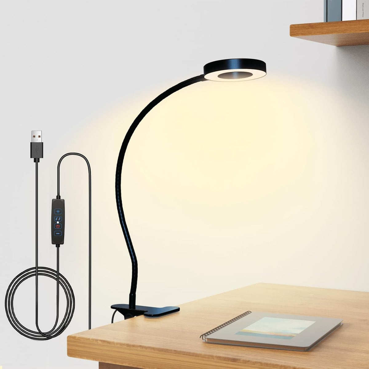 FLEXIGLOW – LED Klemmelampe Skrivebord