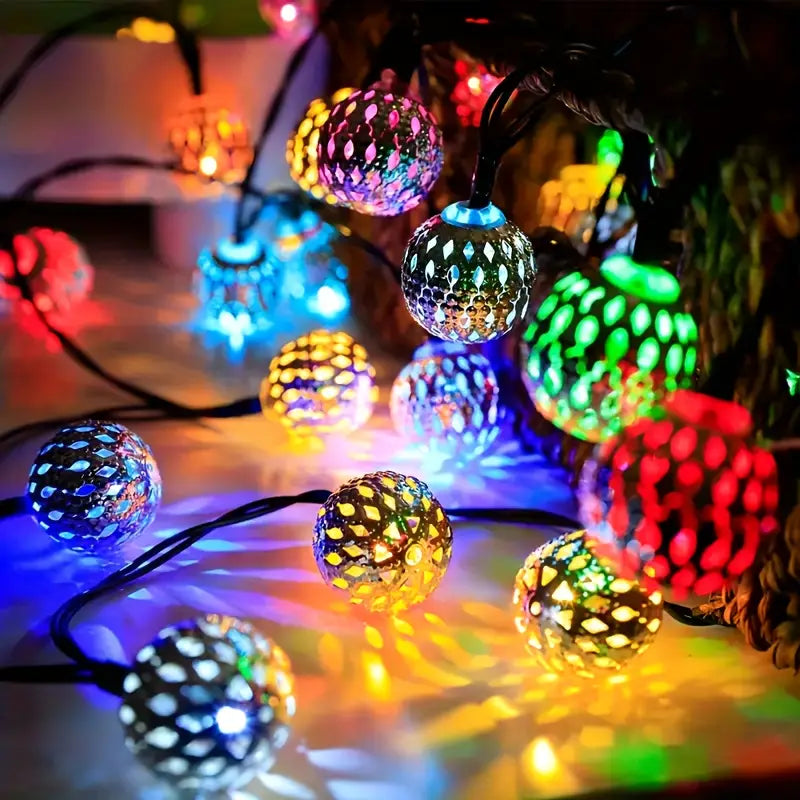 MARRAKESH – LED Lyskæde Metalkugler