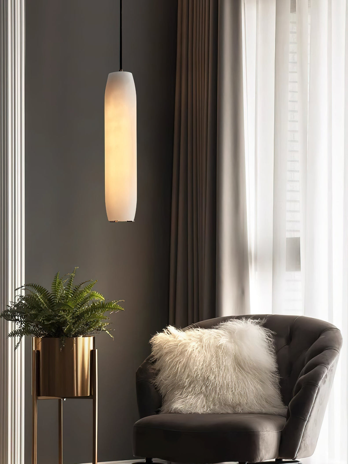 Orven alabaster pendellampe