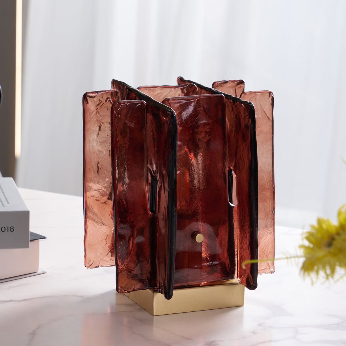 Amber Building Block bordlampe