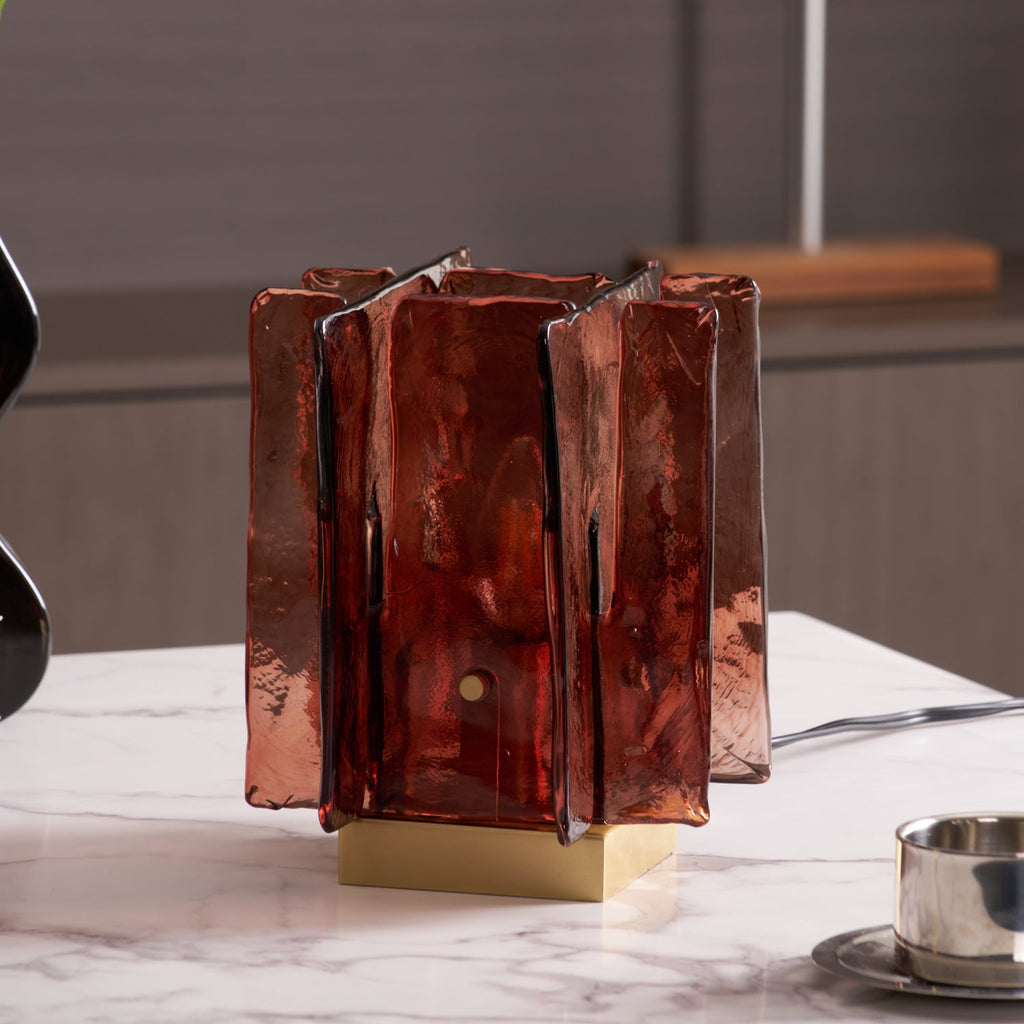 Amber Building Block bordlampe