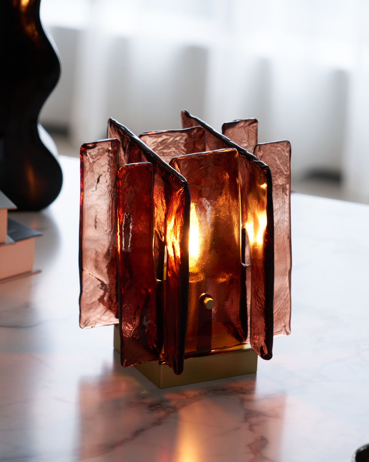 Amber Building Block bordlampe