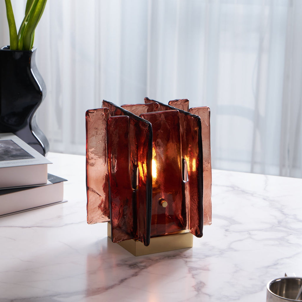 Amber Building Block bordlampe