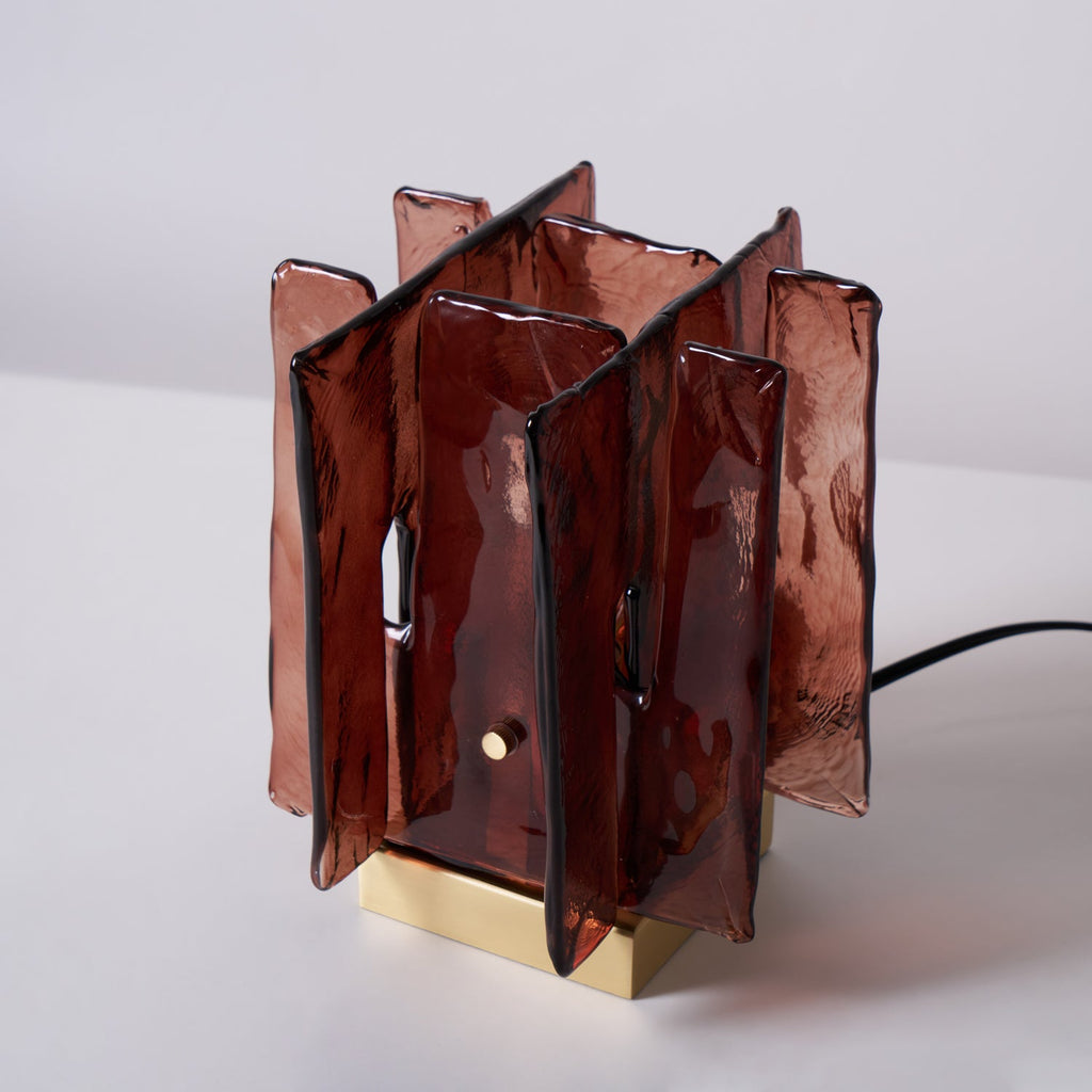 Amber Building Block bordlampe