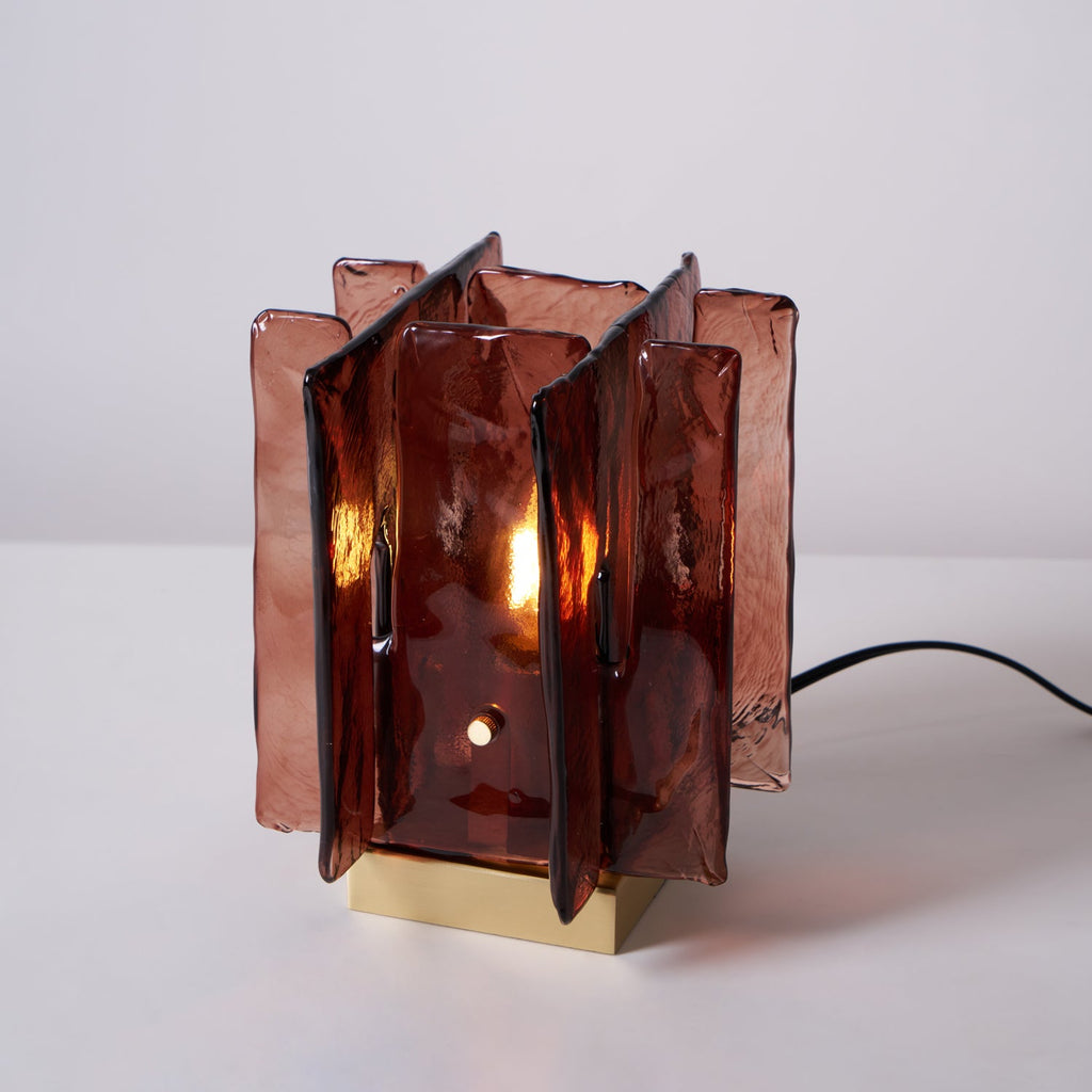 Amber Building Block bordlampe