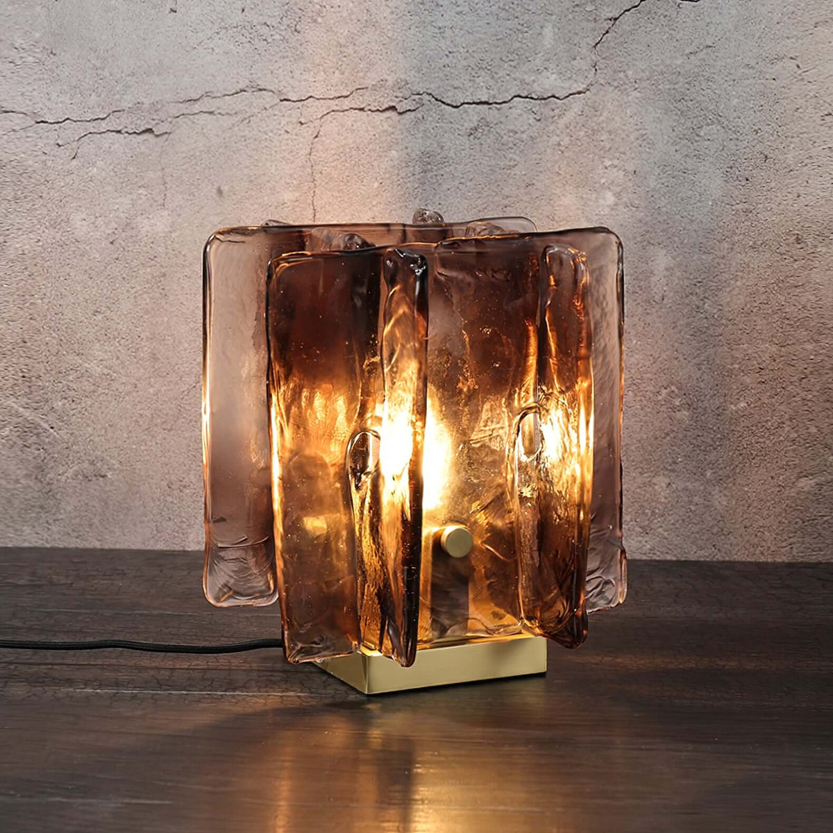 Amber Building Block bordlampe