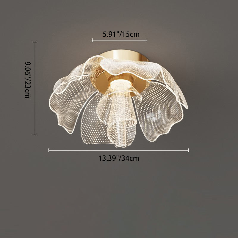 Blomster loftlampe