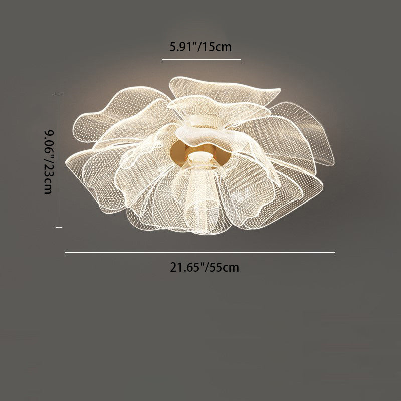 Blomster loftlampe