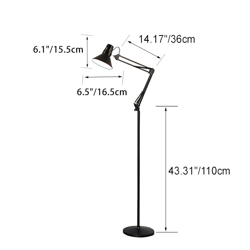 Drejelig gulvlampe