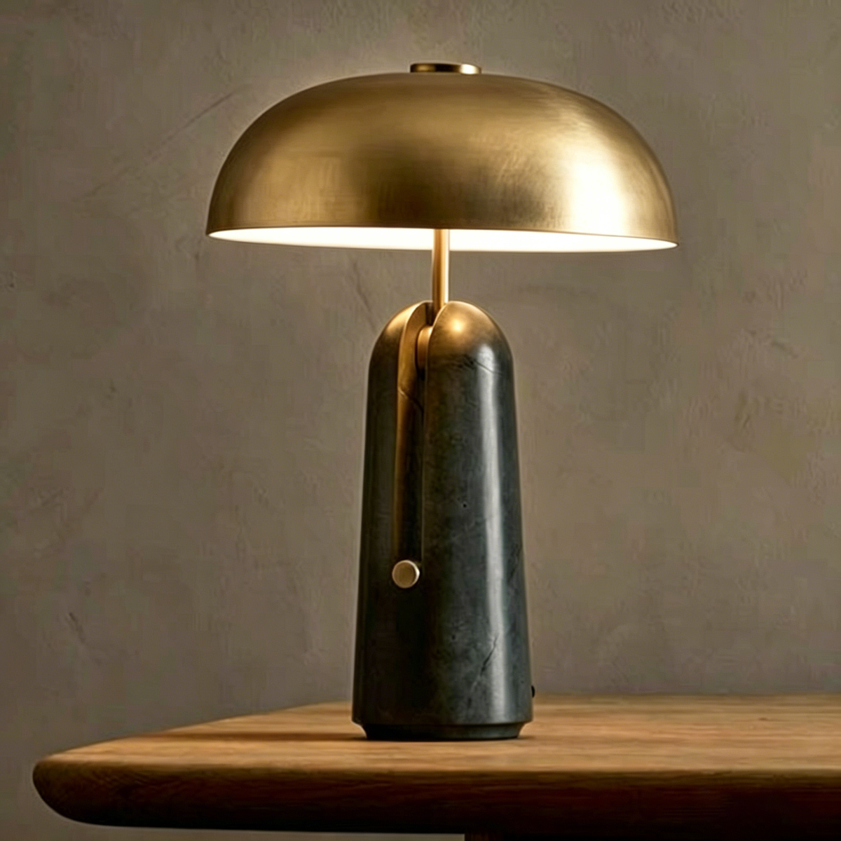 Travertin bordlampe