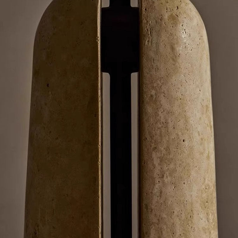 Travertin bordlampe