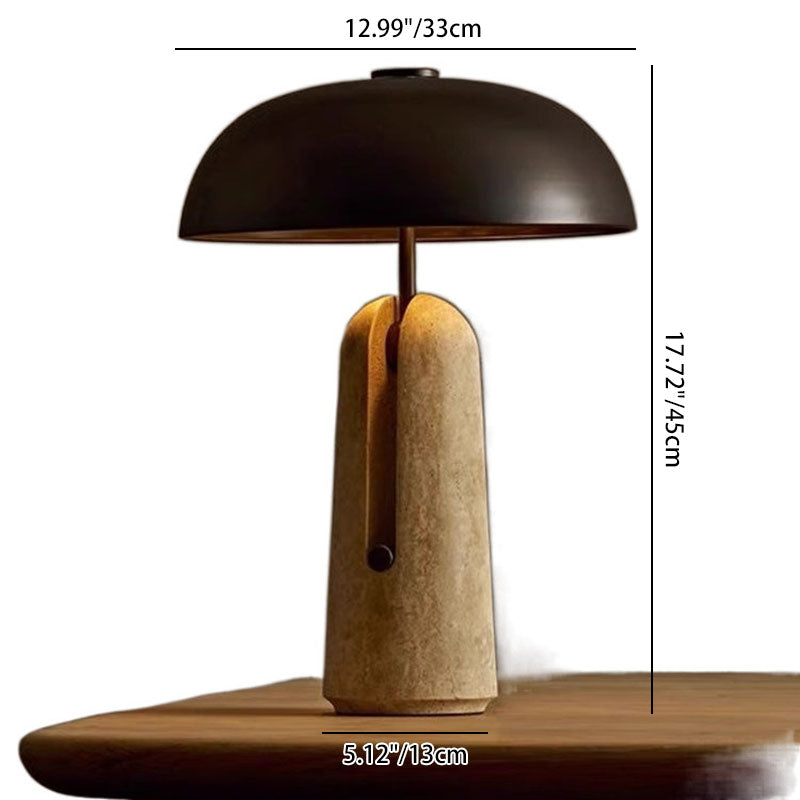 Travertin bordlampe