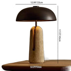 Travertin bordlampe