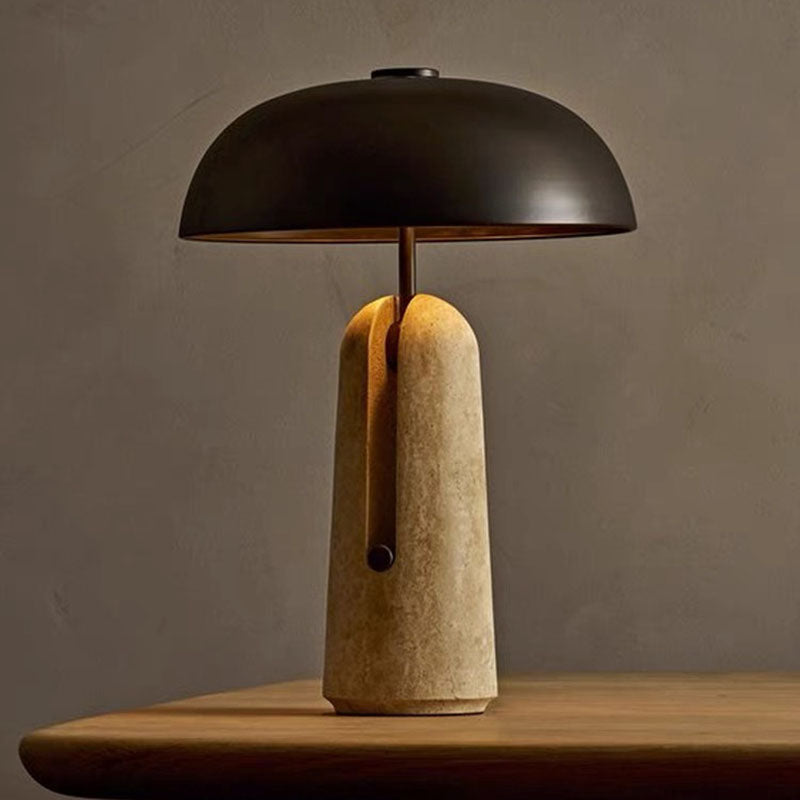 Travertin bordlampe