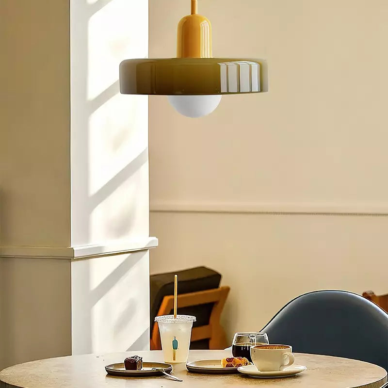 BAUHAUS – Pendellampe Glas Farvet