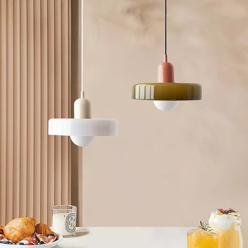 BAUHAUS – Pendellampe Glas Farvet